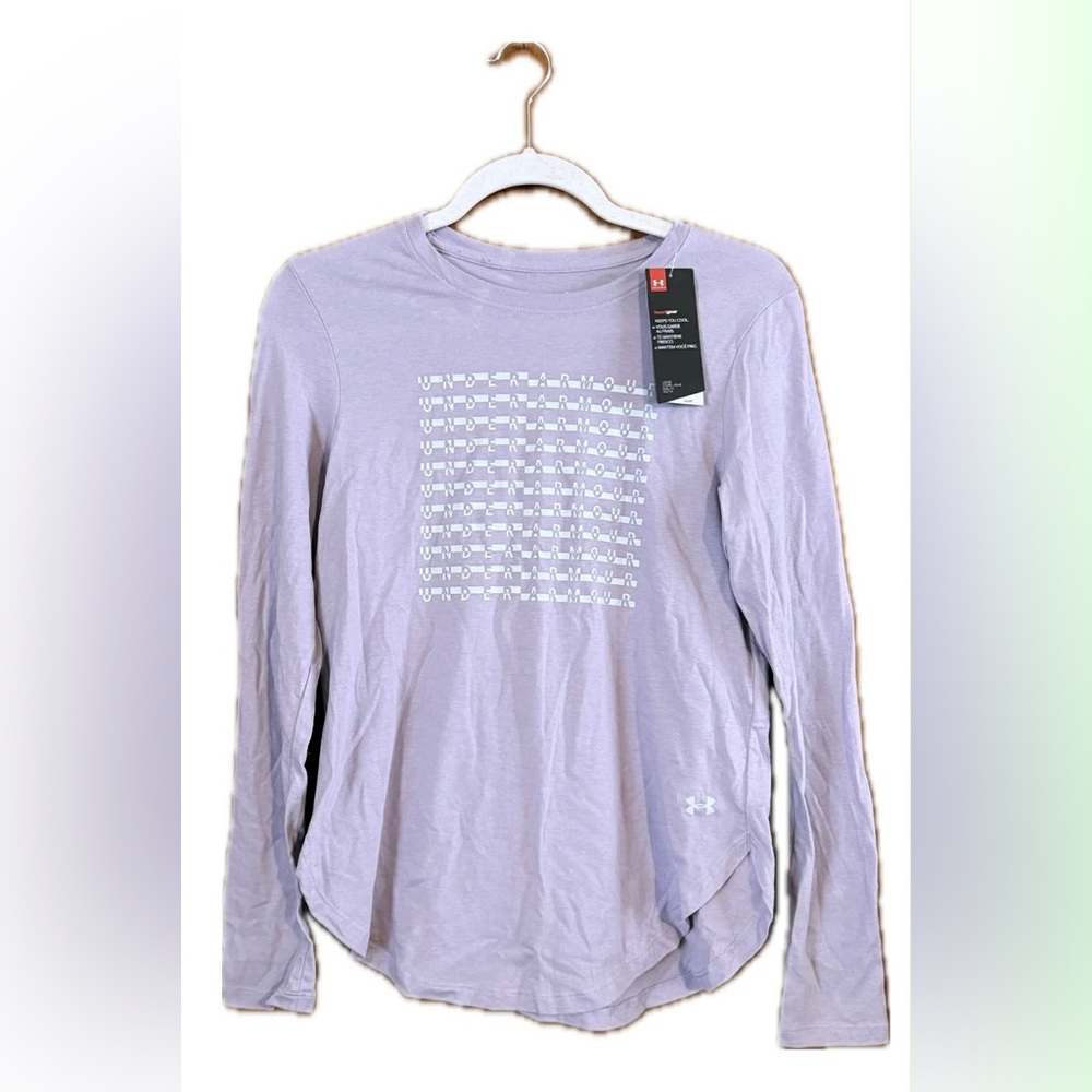 Under Armour Light Purple Graphic Long Sleeve